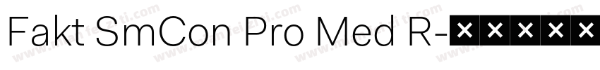 Fakt SmCon Pro Med R字体转换